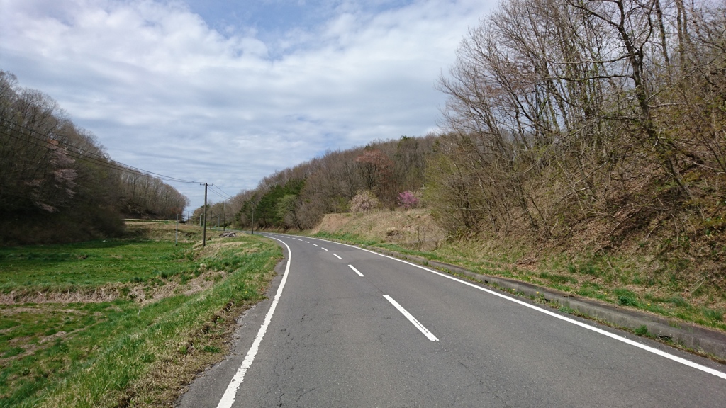 鮫川村に入る辺り