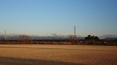 笠雲を被る男体山