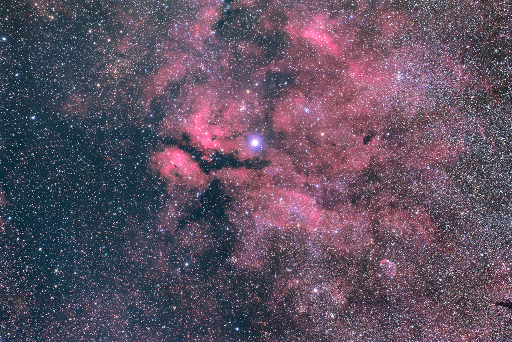 はくちょう座γ星サドル付近の散光星雲