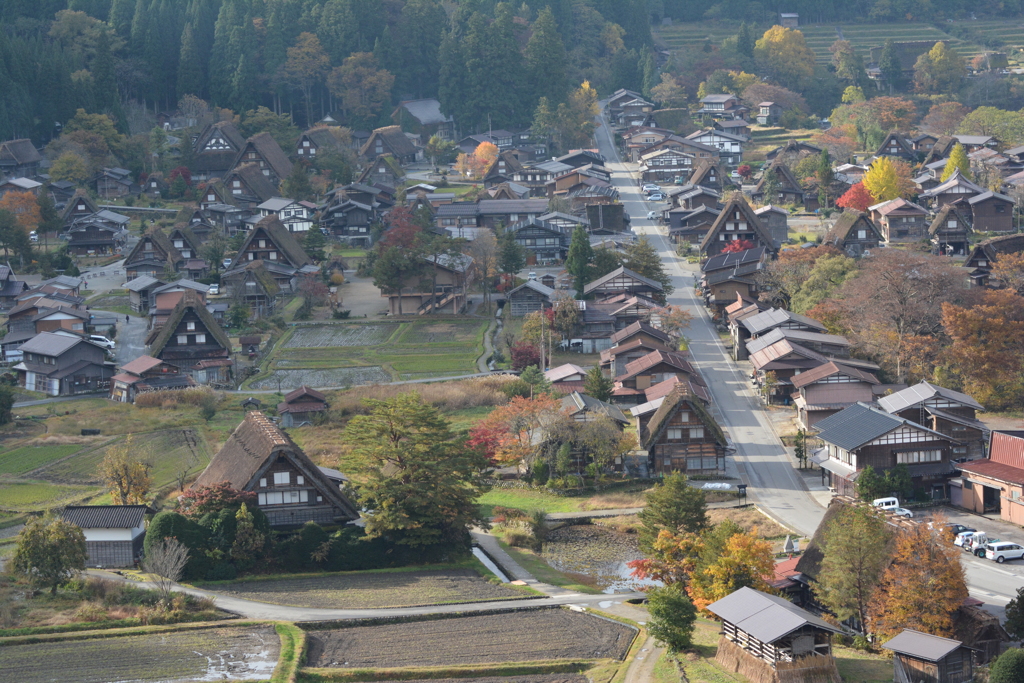 白川郷　展望台から