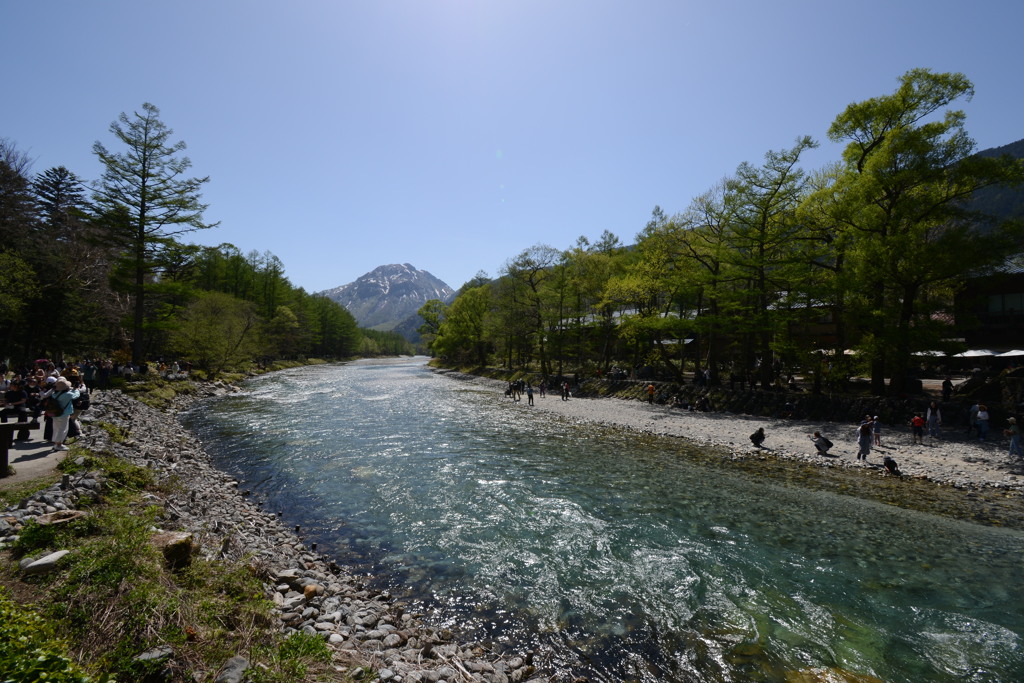 上高地と梓川