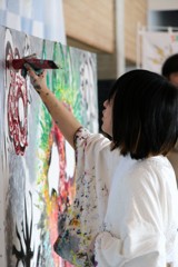 珍しく女性の方