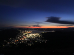 灰ヶ峯からの夕焼け