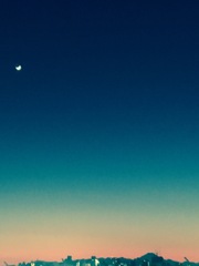 池袋からの元旦の夕空