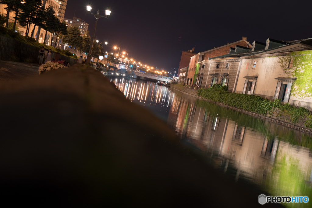 小樽運河の夜景