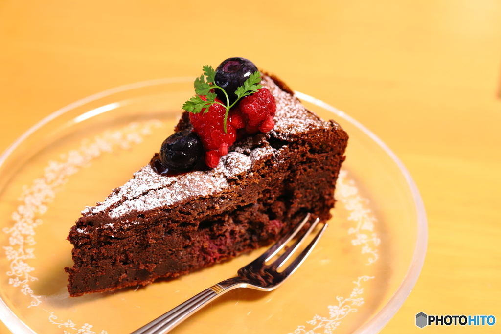 Raspberry gateau chocolate♡