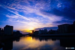 夕日