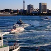 Guad boats chasing