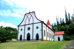ニューカレドニア　イルデパン　バオ村　教会