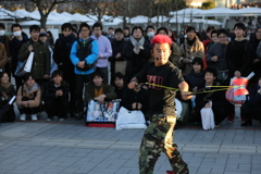 大道芸師の技