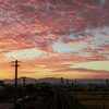 茜色の空