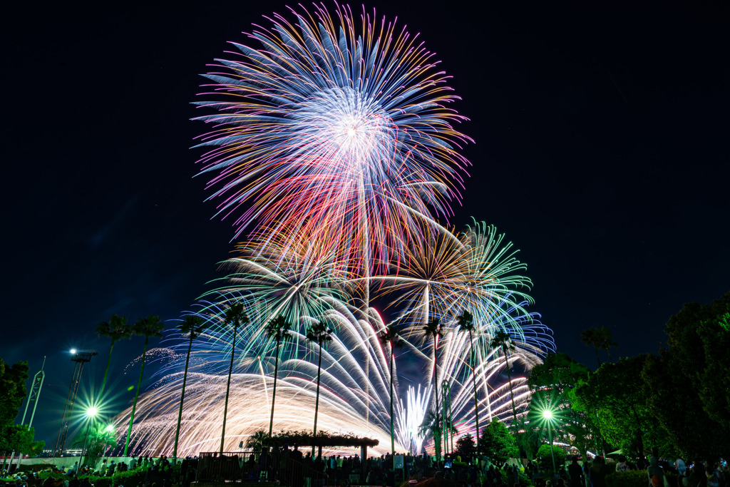 名港水上芸術花火2021