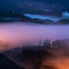 郡上八幡城と雲海～街明かり～