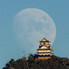 岐阜城と月