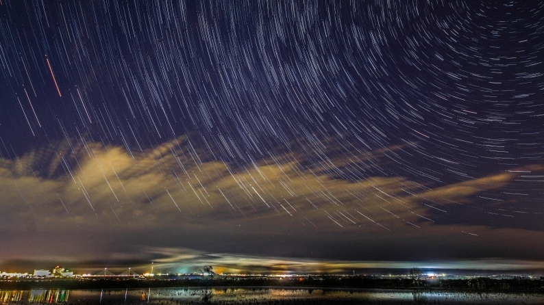 星流し河北潟