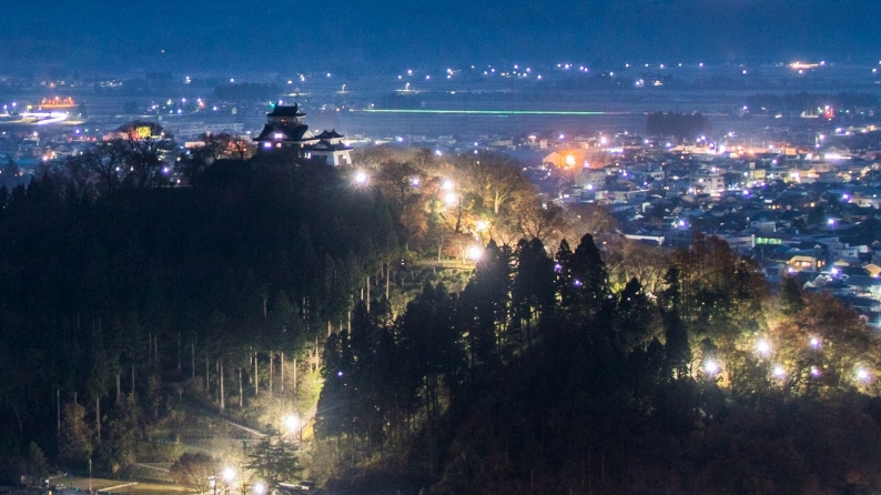 夜景大野城