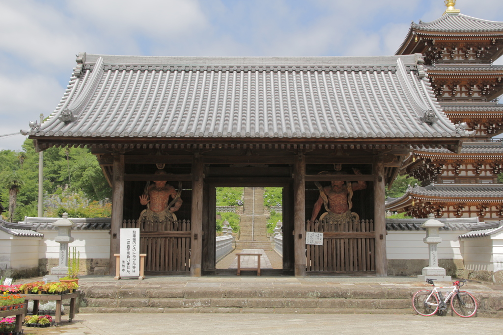 仏生山法然寺　ロードバイクで