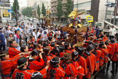 荻窪の男神輿、女神輿