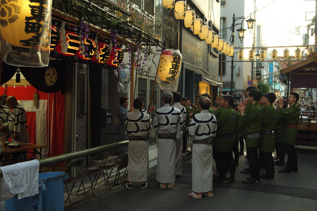 三社祭、打ち上げでしょうか