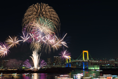 冬の夜に咲く花-比較明合成-