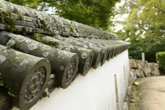 備中松山城の塀