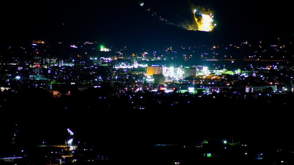 駒ケ根の夜景。