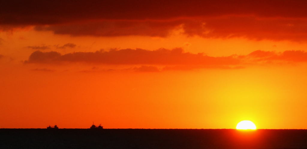 夕日