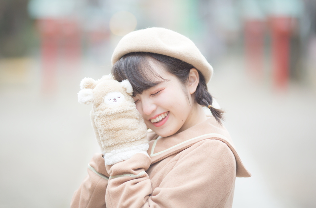 さんーーー　神社へ合格祈願の参拝後で