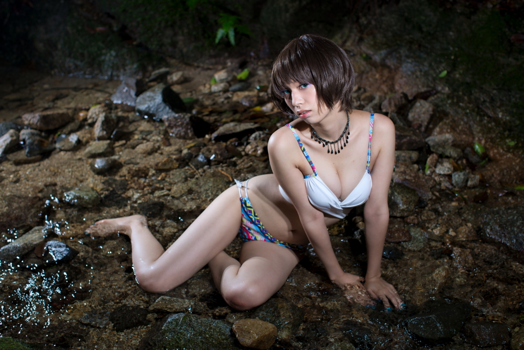 山奥の水辺
