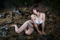 山奥の水辺