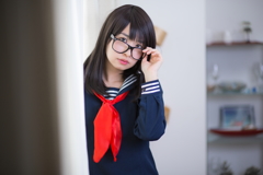 セーラー×眼鏡娘