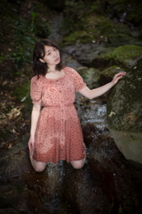 濡れたワンピ