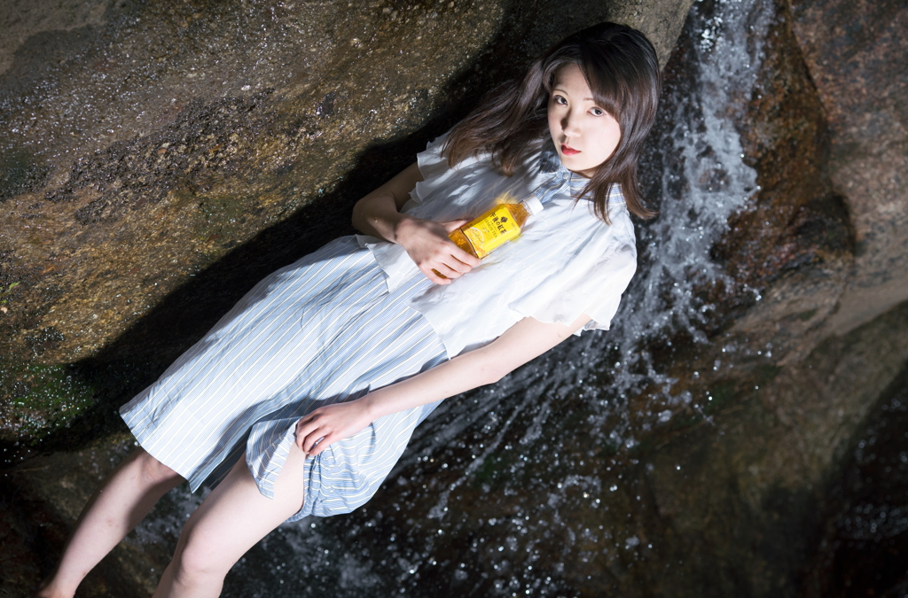 午後の水遊び