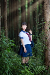 制服の子のいる森