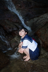 つま先まで浸って