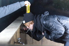 雨の中のひと仕事後にはやっぱりマックスコヒー