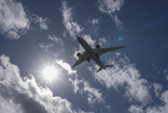 太陽と飛行機
