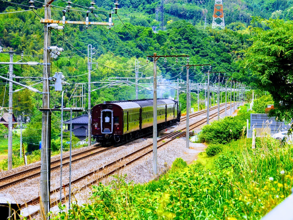 利根川沿いを走る