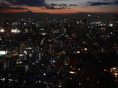 都会から見える富士