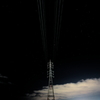 夜空の鉄塔