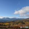 浅間山 紅葉 嬬恋高原 嬬恋牧場 愛妻の鐘の地より