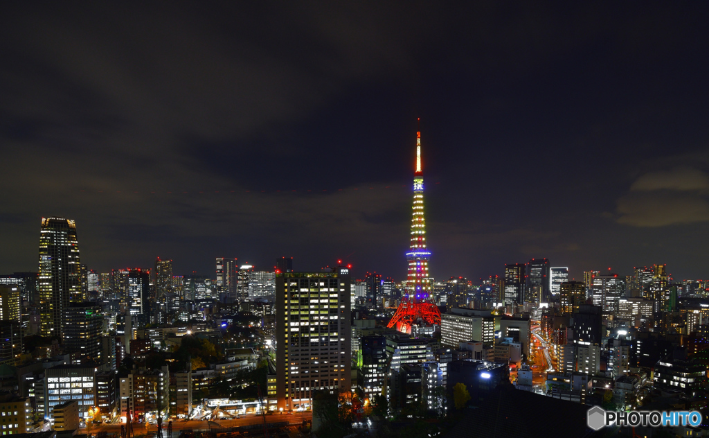 東京タワー・インフィニティダイヤモンドヴェール 周辺の夜景