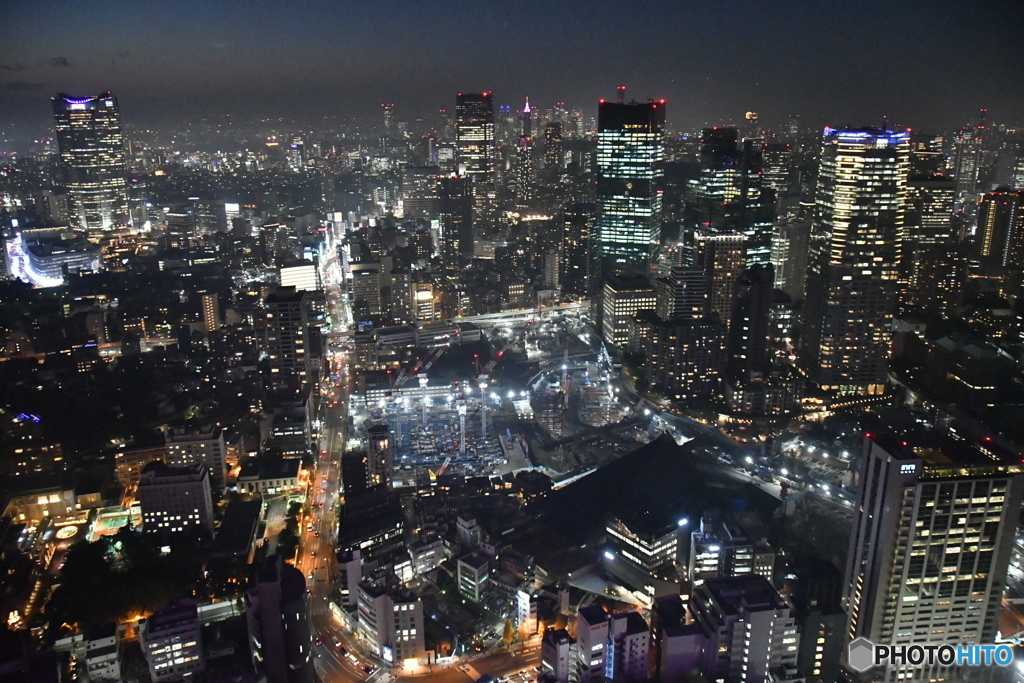 東京の夜景 新宿方面