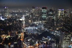 東京の夜景 新宿方面