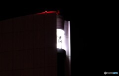 みなとみらい夜の散歩 グランドインターコンチネンタルホテル 頂上の女神像
