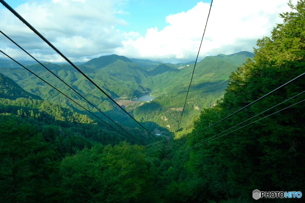 昇仙峡ロープウェイ山頂駅より