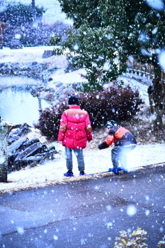 雪遊び