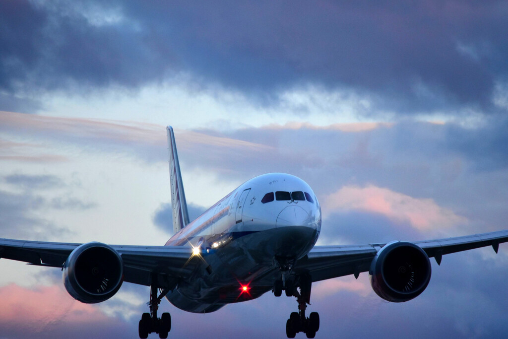 Boeing 787-8 Dreamliner ピカッ