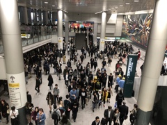 渋谷駅はちらほら