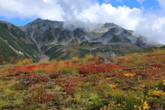 秋色纏う立山